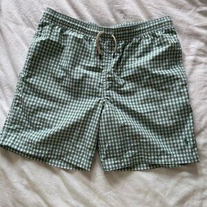 Polo Ralph Lauren Boys Gingham Checked Swim Trunks